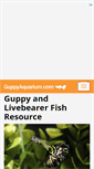 Mobile Screenshot of guppyaquarium.com