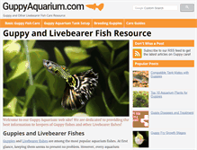 Tablet Screenshot of guppyaquarium.com